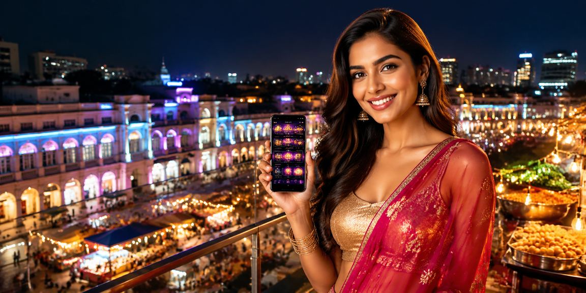 IPL night match stadium lights with festive atmosphere